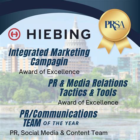 Let's hear it for Hiebing! Awards of Excellence🏆 -"Every Day Calls for ...