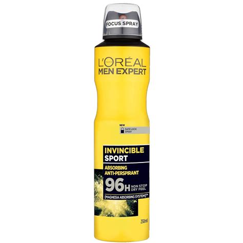 LOREAL MEN EXPERT INVINCIBLE SPORT ANTI PERSPIRANT 96H 250ML : Amazon ...