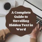 Image result for Word Text Hiding