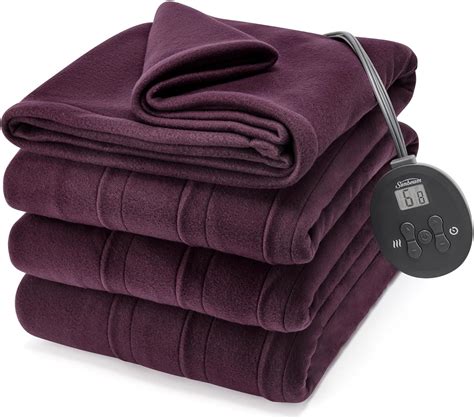 Amazon.com: Sunbeam Royal Ultra Fleece Heated Electric Blanket Full ...