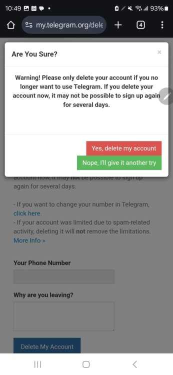 How to delete your Telegram account - Blog