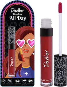 Dazller All Day Lipcolour, Ultra Intense Matte,Smudge-Proof ...