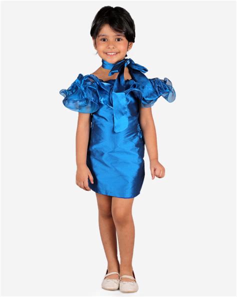 Blue Magic Ruffled Dress – ForeverKidz