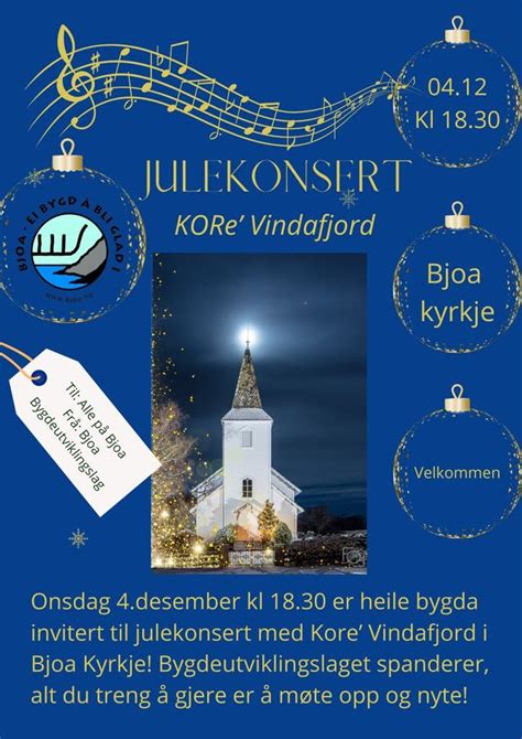 Julegåve: Julekonsert med KORe Vindafjord, Bjoa kyrkje,, Ølen, 4 ...