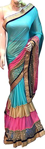 Buy Winza Faux Georgette Saree (Winza Stylish Summer Collection Design ...