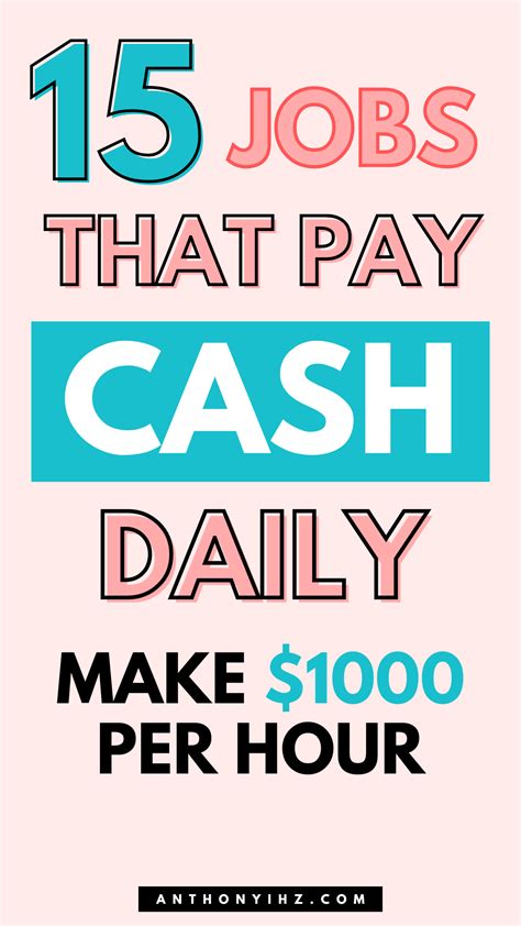 15 Jobs That Pay Cash Daily
