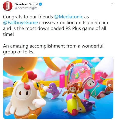 《糖豆人》Steam销量超700万，同时也是下载最多的PS会免游戏 - GameRes游资网