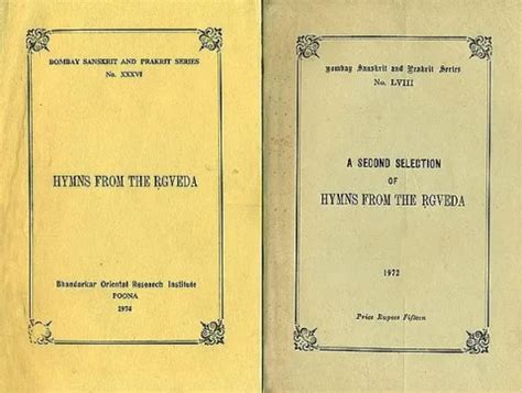Hymns From The Rgveda - An Old and Rare Book (Set of 2 Volumes) Buy ...