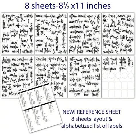 168pcs Waterproof & Oil-Proof Kitchen Labels, Home Organization ...