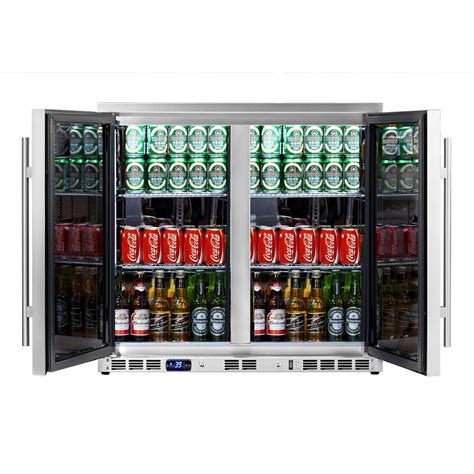 Amazon.com: KingsBottle 169 Can 2-Door Under Counter Beverage Cooler ...