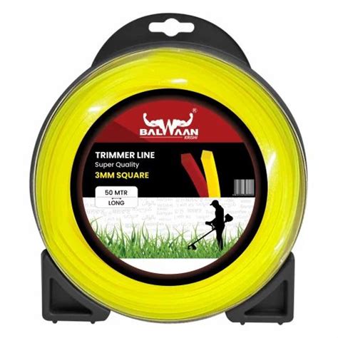 Trimmer Line - Balwaan Nylon Rope 3mm 50 Meters-Round (Yellow) Trader ...