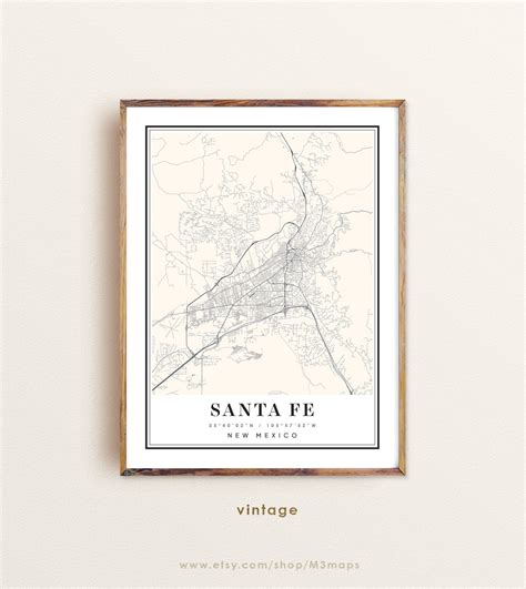 Santa Fe New Mexico Map, Santa Fe NM Map, Santa Fe City Map, Santa Fe ...