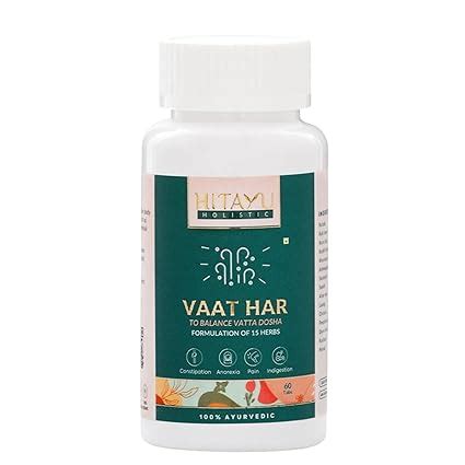 Buy HITAYU VAAT HAAR - Vata Dosha and Ayurvedic Supplement - Herbal ...