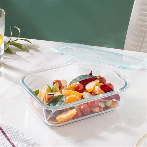 Glass Lunch Box Large 1.2 L Online - Premium Lunch Box | Nestasia