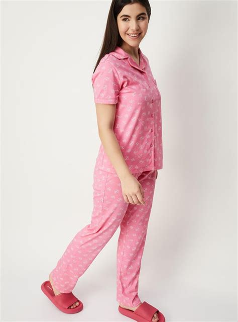 Buy Women Printed Sleep Pyjama Set Online at just Rs. 999.0 ...