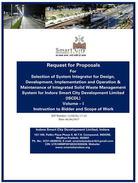 Fillable Online smartnet niua Request for Proposal Selection of System ...