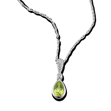 Zareen Peridot & Diamond Pendant | Shane Co.