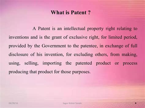 Patent | PPT