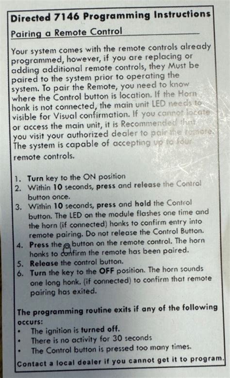 Image result for Viper 7146V Remote Programming