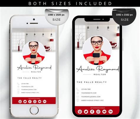 Digital Business Card Template 的图像结果