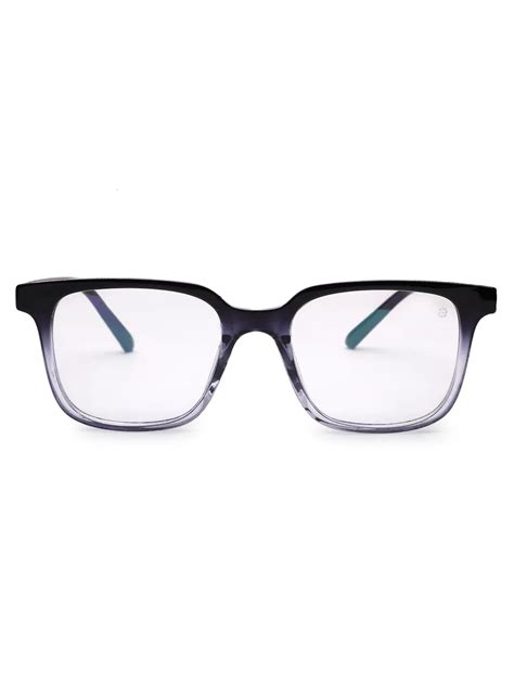 Celestia | Gradient Black Medium Full Rim Wayfarer Computer Glasses fo