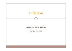 05- Inflation- 1 - ffff - S A L E E E M C H A P T E R 1 0 Inflation ...