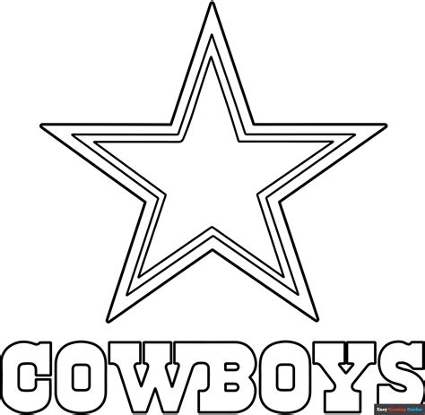 Dallas Cowboy Coloring Page