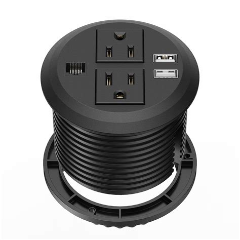 Desktop Power Grommet 3 Inch Desk Power Outlet Socket Recessed ...