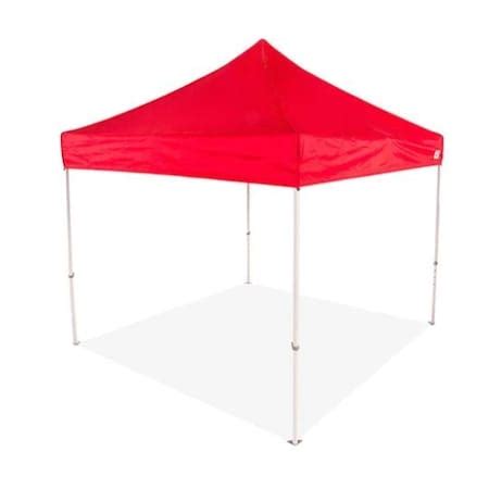 Impact Canopy DS Kit 10 FT x 10 FT Steel Canopy, 500D Top Red, and ...