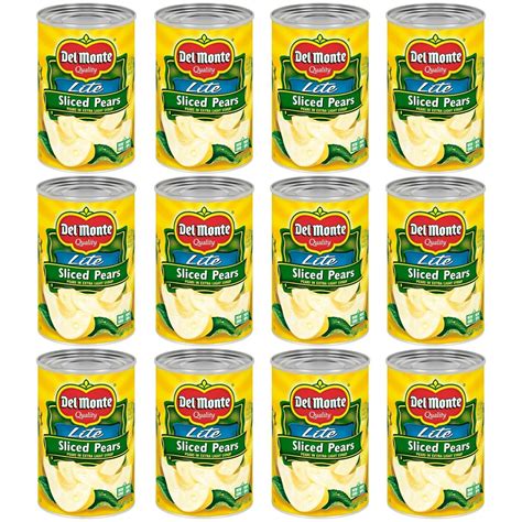 Buy DEL MONTE Lite Sliced Bartlett Pears in Extra Light Syrup, Canned ...