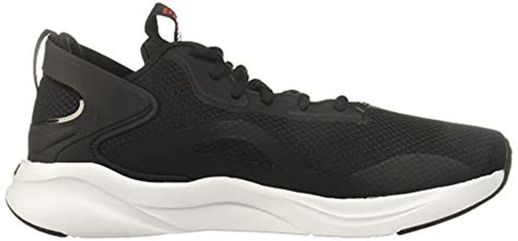 Buy Puma Mens SOFTRIDE RIFT Black-High Risk Red Walking Shoe, 9 UK ...