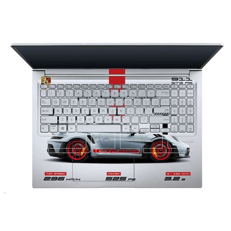 Transparent Porsche 911 GT3 RS Asus Vivobook 16 X1605V Laptop Skin