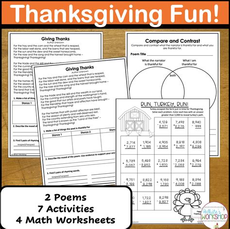 Image result for Thanksgiving Math Sheets