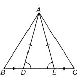 In the base BC of ∆ABC such that BD = CE, AD AE and∠ADE = ∠AED - Learn ...