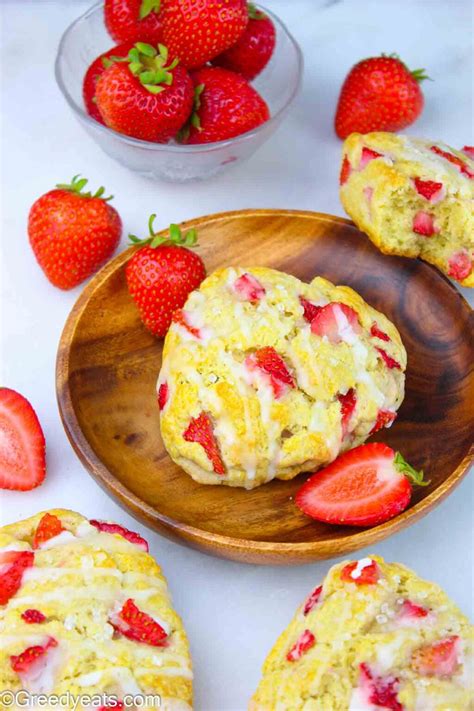 Strawberry Scones Recipe - Greedy Eats