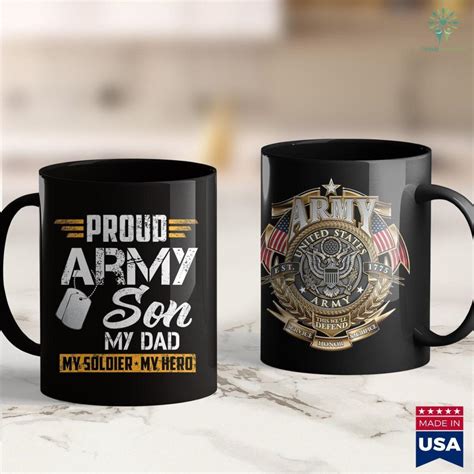 Army Officer Insignia Proud Army Son Military Dad My Soldier My Hero ...