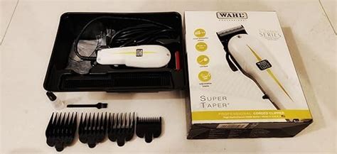 Wahl 08466-424 Corded Super Taper Hair Clipper; 6000 rpm; 1-2 mm ...