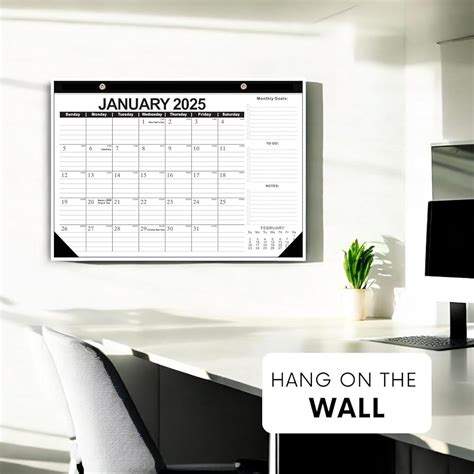 ZTX 2025 Large Wall Calendar with Julian Date, Calendar India | Ubuy