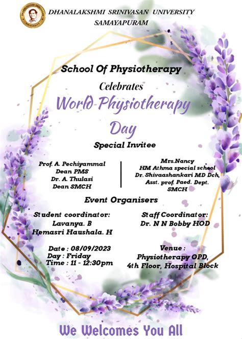 World Physiotherapy Day - 8th September 2023