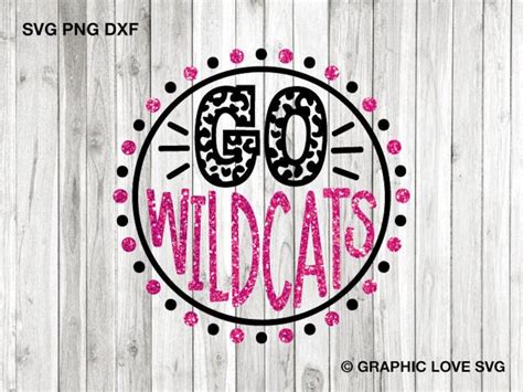 Buy Leopard Wildcats Svg Png, Glitter Dots Circle Frames Iron on Png ...