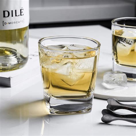 Buy MZP Italin Premium Luxury Shot Glass, Square Heavy Base Shot Glass ...