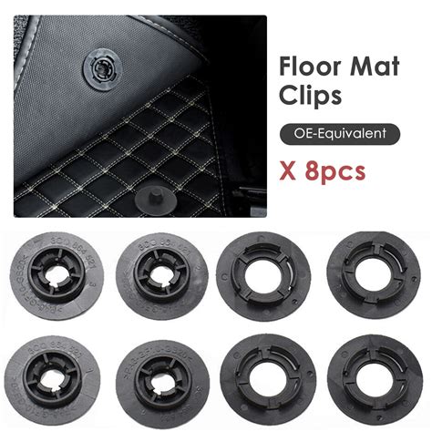 4 Set Car Floor Mat Caret Clips Universal Retention Fixing For Holders ...