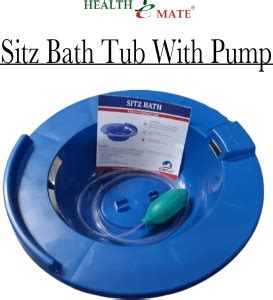 HealthEmate Sitz Bath Tub With Bulb Unisex | Recovery From Hemorrhoids ...