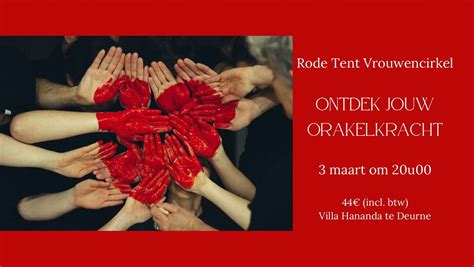 Rode Tent Vrouwencirkel - Ontdek jouw orakelkracht, Villa Hananda ...