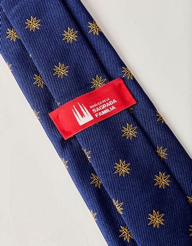 Dark blue tie Virgin Mary Star. | Sagrada Familia Shop