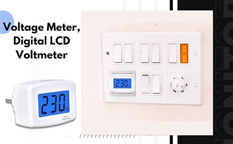 Blackt Electrotech (BT71PLB) 230V Voltage Meter, Digital LCD Voltmeter ...