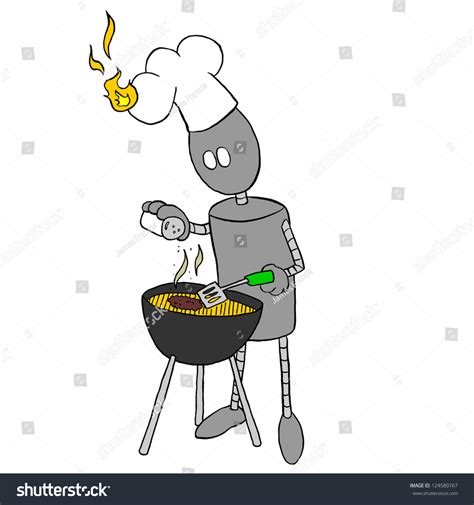 Cooking Robot Cartoon 的图像结果