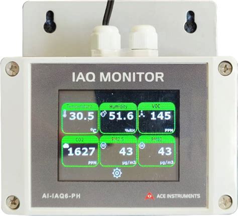 Ace Instruments AI-IAQ6-PH Smart Indoor Air Quality Monitor ...
