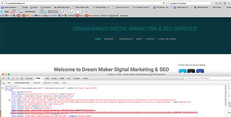Adding Meta Data to your Website - Dream Maker SEO