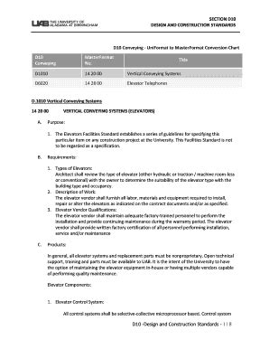 Fillable Online SECTION D10 DESIGN AND CONSTRUCTION STANDARDS Fax Email ...